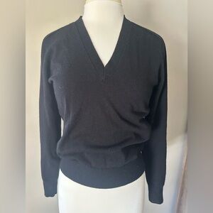 Ann Taylor Black Knitwear V Neck sweater